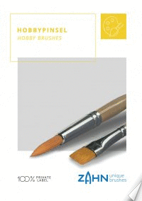 Product catalog for hobby brushes