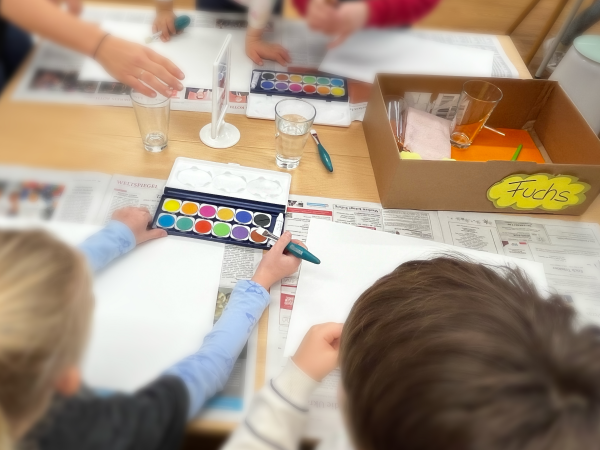 Innovationsworkshop mit Pinseln
