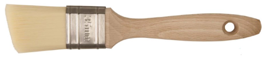 Falbex flat brush angular with inlay