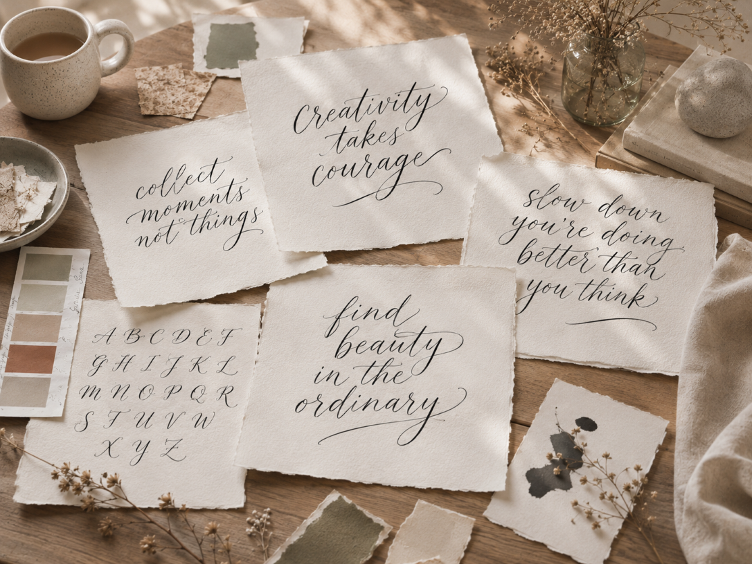 Kreative Lettering-Übungen