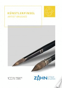 Product catalogue artist brushes