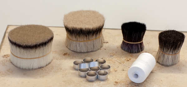 Shaving brush materials