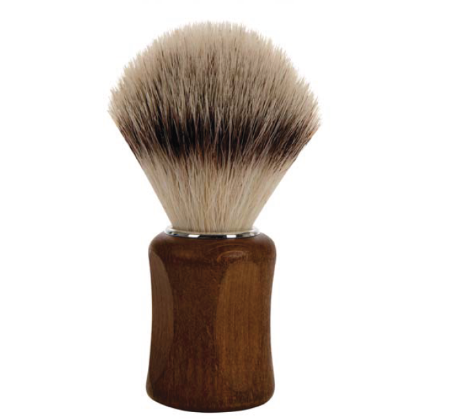 Synthetic hair shaving brush