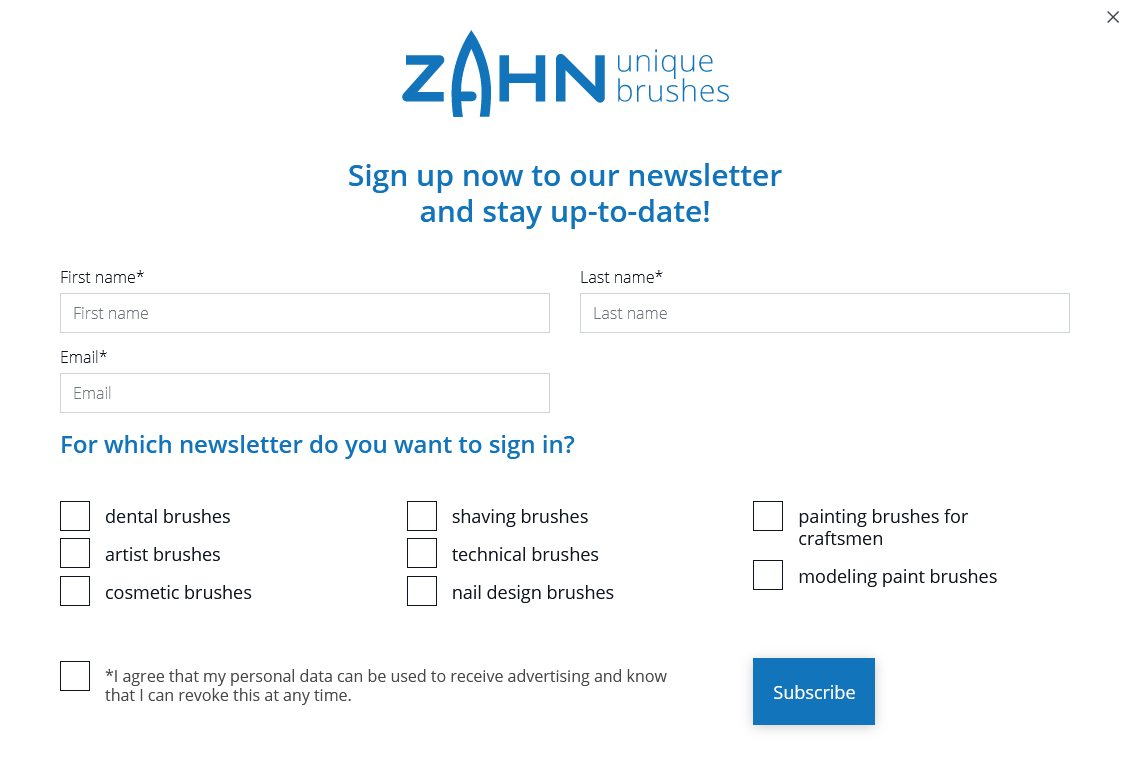 Sign up to our semi-annual newsletter!