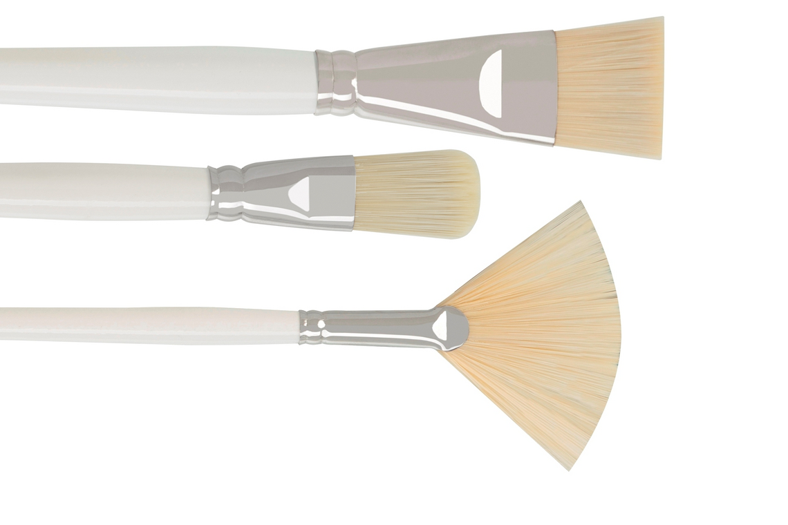 Mask brush and fan brush for cosmetic