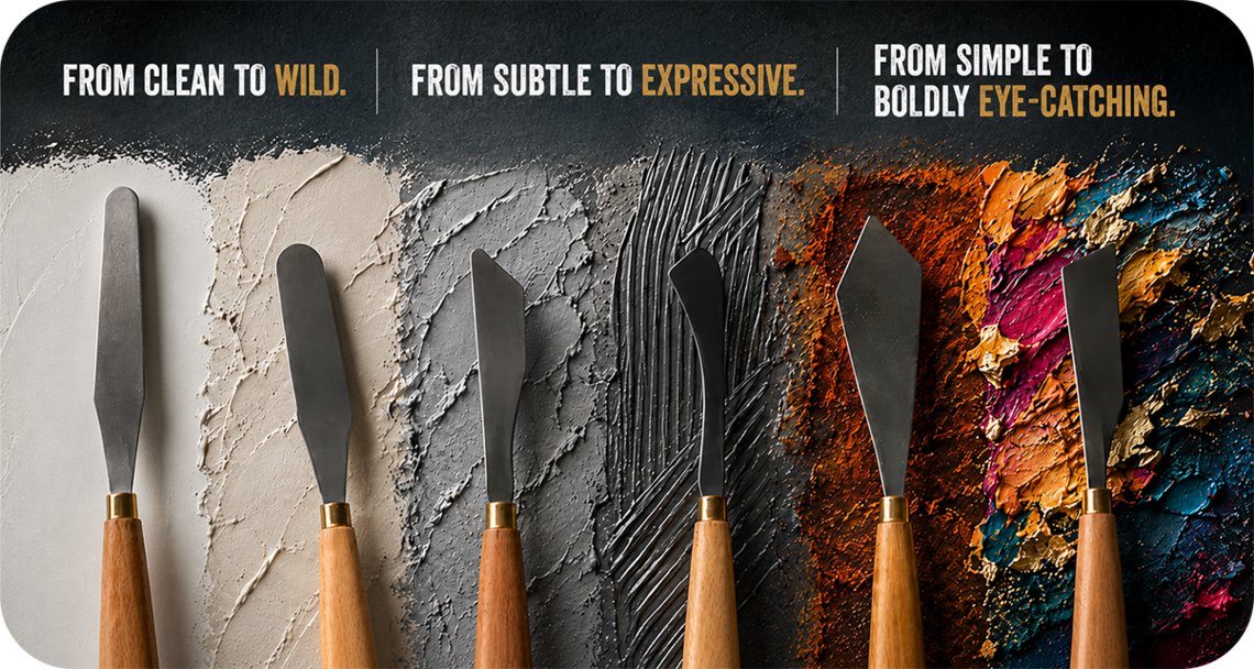 Spatex shaping knives for your brand