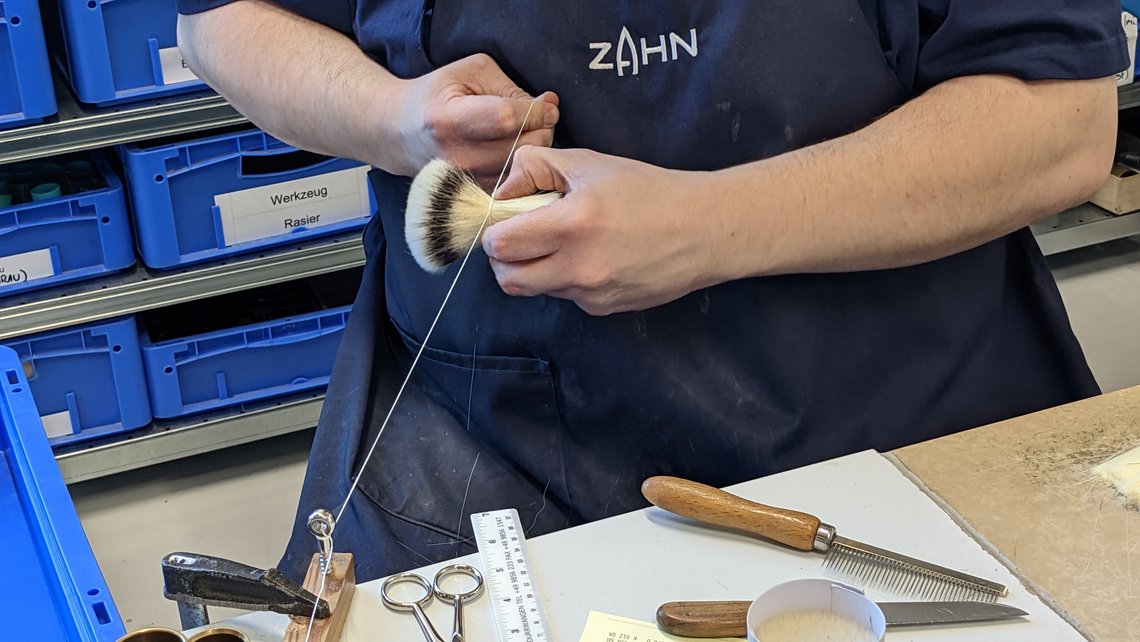 brush maker for shaving brushes