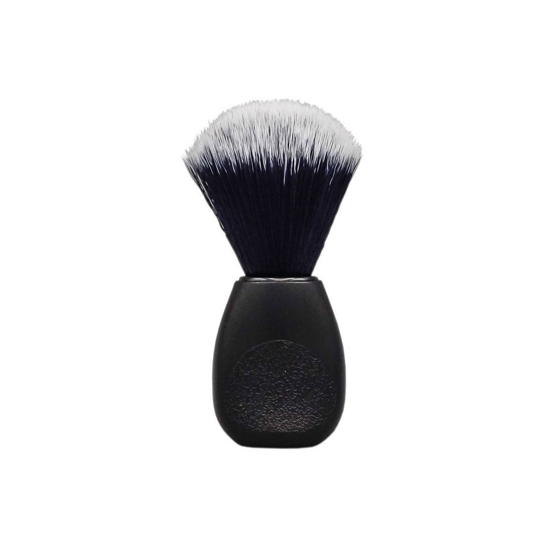 Shaving brush vegan synthetic fiber black handle