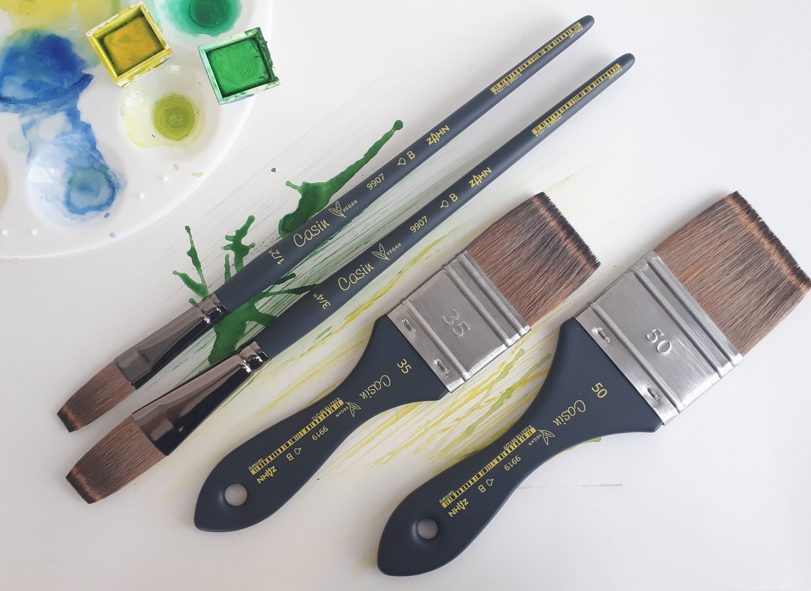 Casin vegan spalter brush + flat brush series