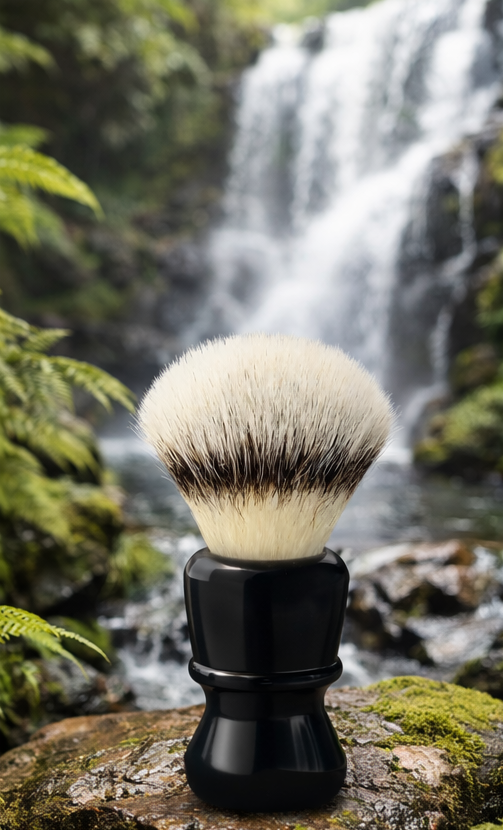 shaving brush produced in Germany (background ai)