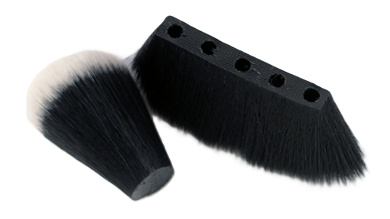 Cosmetic brush tufts