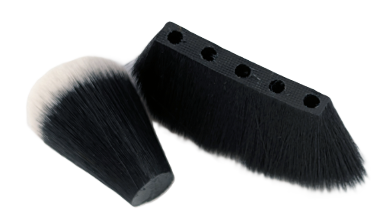 Cosmetic brush tufts