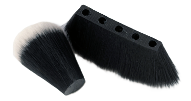 Cosmetic brush tufts
