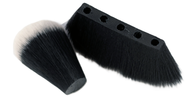 Cosmetic brush tufts