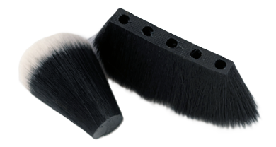 Cosmetic brush tufts