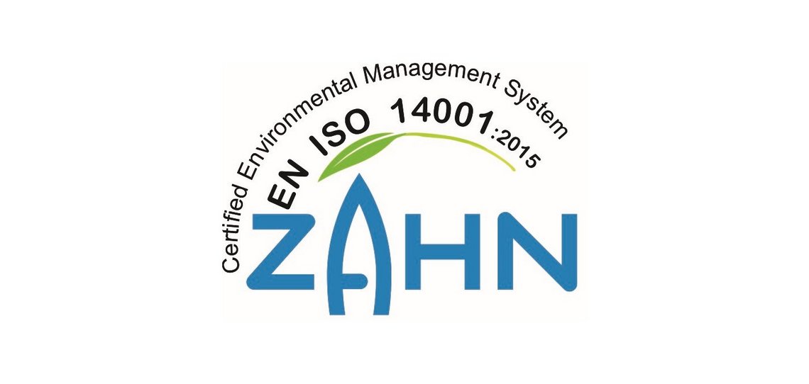 [Translate to English:] ISO 14001 Logo Zahn