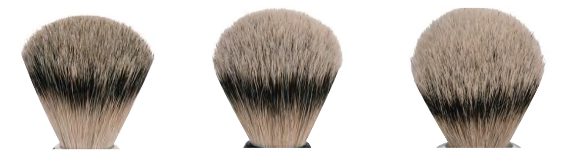 Beispiel Kopfformen Fan shape, classic / hybrid, bulb shape