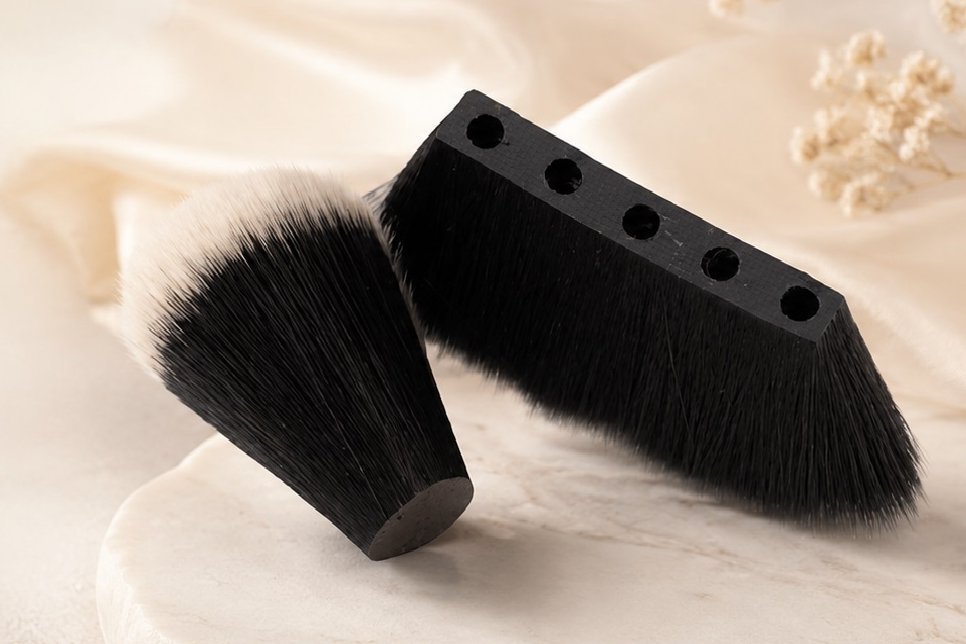 Cosmetic brush tufts (ai background)