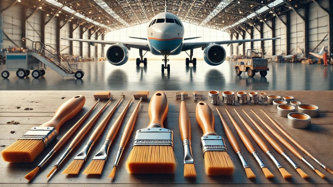 brushes for aerospace and aeronautics