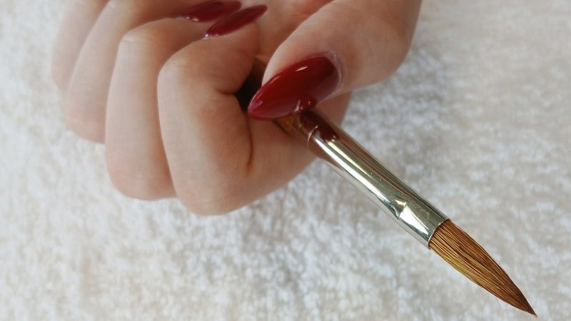 Novolinsky brush for acrylic nail design