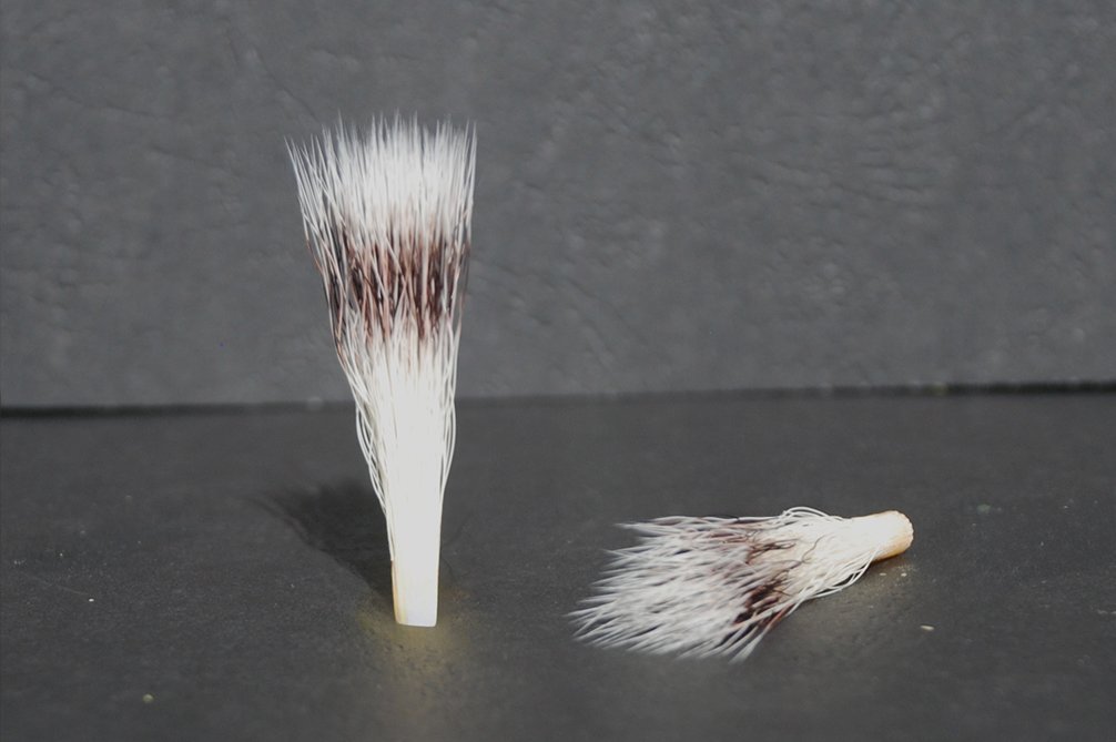 Hair bundles, brush tuft, synthetic fibre, badger imitation