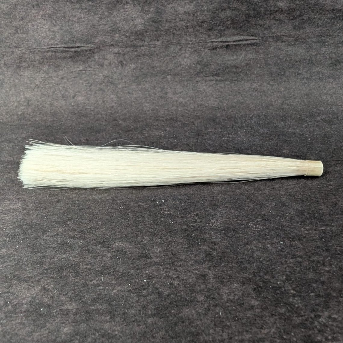 Hair tuft pure goat hair white extra long
