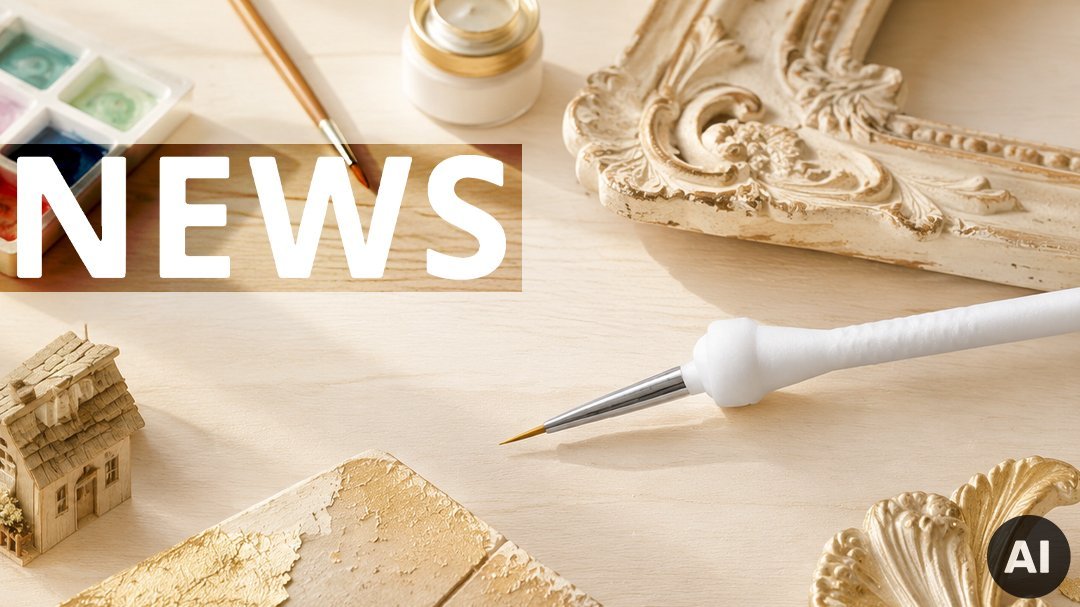 ORBEX brush for precise work on creative and decorative surfaces