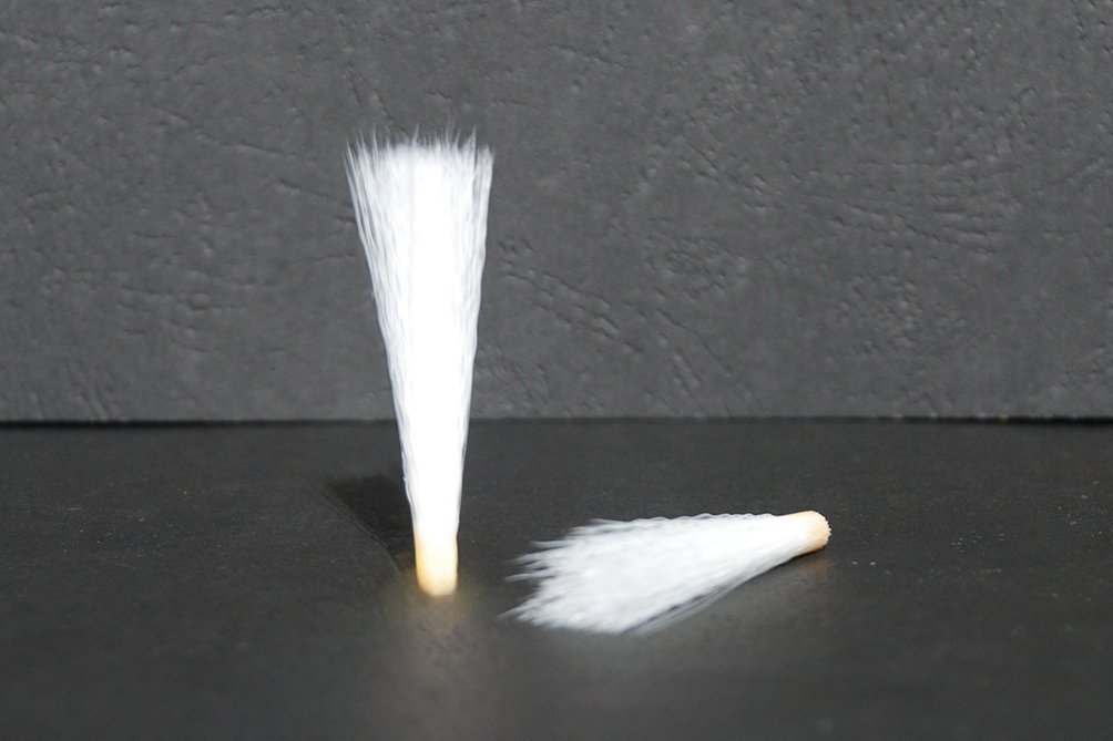 Hair bundles, brush tuft, white synthetic fibre