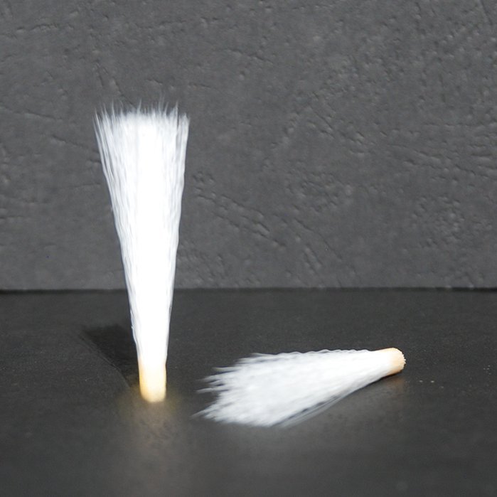 Hair bundles, brush tuft, white synthetic fibre