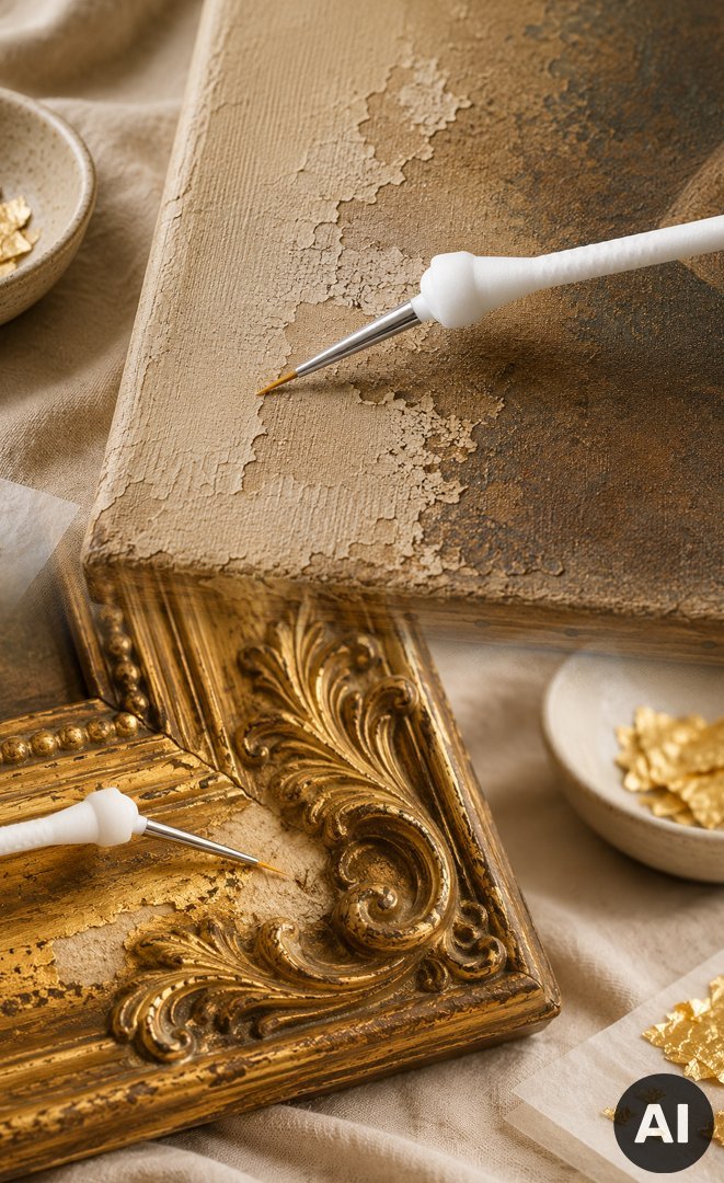ORBEX brush system for precise restoration and gilding work on historic surfaces