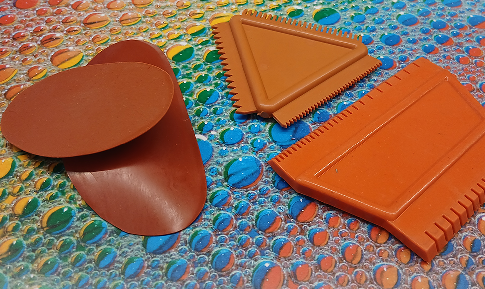 Rubberpads und Künstlertools