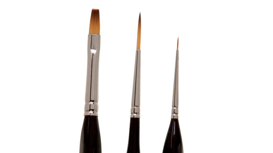 Model paint brushes