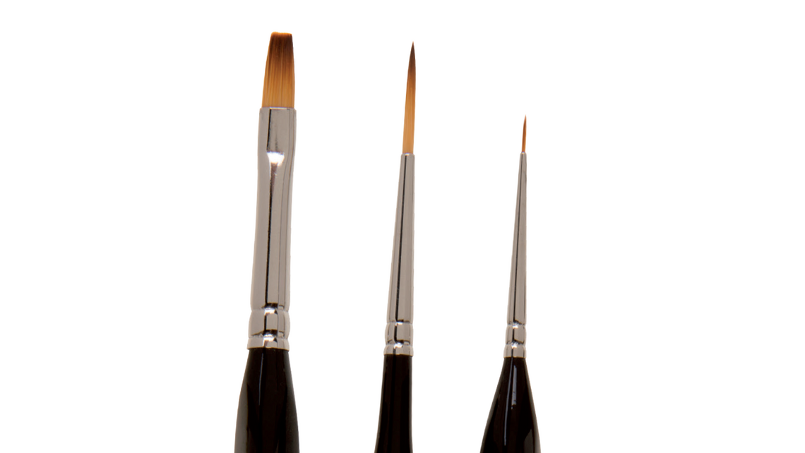 Model paint brushes
