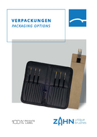 Zahn brush packaging options 2024